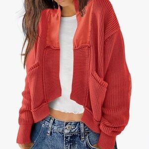 We The Free Worn Thru Slouchy Cardi